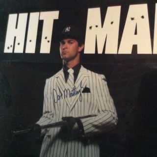Vintage 1984 Don Mattingly Signed Hit Man Converse Rare Poster 153/200