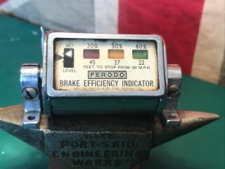 Ferodo Brake Efficiency Indicator Vintage Collectible Has Dec 17 1929 On It