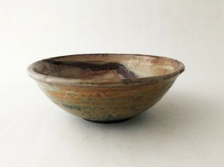 Vintage Mid Century Modern Ceramic Studio Pottery Stoneware Glazed Bowl 3