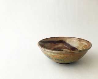 Vintage Mid Century Modern Ceramic Studio Pottery Stoneware Glazed Bowl 8
