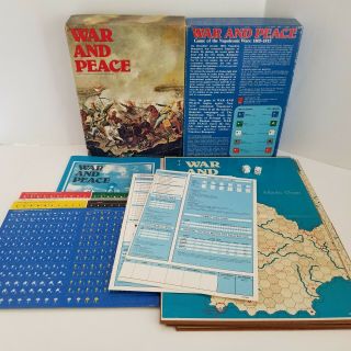 War And Peace Bookcase Game Of The Napoleonic Wars Vintage Avalon Hill
