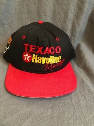 Vintage Davey Allison Texaco Havoline Racing Snapback Trucker Usa Hat Nascar