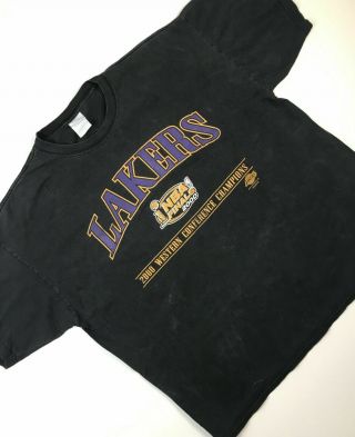 Vintage Vtg La Lakers Shirt Xxl 2xl Los Angeles 2000 Champions Shaq Kobe Mamba