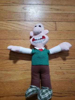 Vintage - Wallace Of Wallace & Gromit.  Plush Stuffed Doll Toy 1989