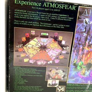 1995 Mattel Atmosfear The Harbingers VCR Board Game VHS Game RARE Vintage 4