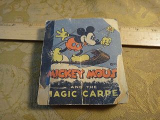 Vintage 1935 Mickey Mouse And The Magic Carpet Comic Book (rough)