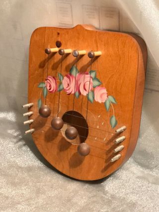 Vintage Swedish Style Door Chime Harp For Indoor Alerts And Decor,  Handmade