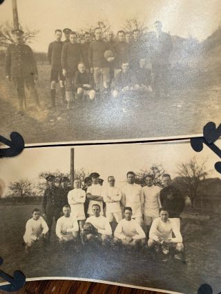 1917 Wwi 2 British Army Mens Rugby Teams Vintage Photo