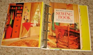 VINTAGE BETTER HOMES & GARDENS SEWING BOOK 1974 5 RING BINDER GC/VGC A 2