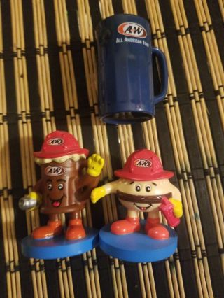 Vintage A & W Root Beer Toys And Mini Mug Csa Toys A W Toys