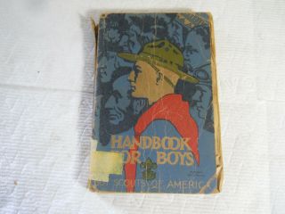 Antique Vintage 1910 Boy Scout Softcover Book Titled Handbook For Boys