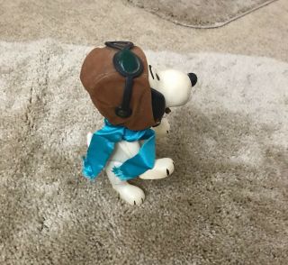 Vintage 1966 Snoopy Peanuts Flying Ace Red Baron Figure Doll 8