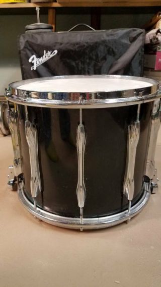 Premier Marching Snare Made In England Vintage Black 14 X 12 Rings Only