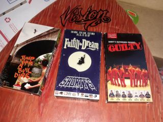 Vintage 4 Skateboard Vhs Tapes Shortys Guilty,  Fulfill & Jump Off A Building