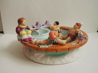 Vintage 1995 | LOTUS Hot Tub Chip and Dip Bowl | Winter,  Party,  Ski,  Christmas 3