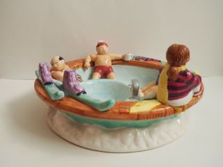 Vintage 1995 | LOTUS Hot Tub Chip and Dip Bowl | Winter,  Party,  Ski,  Christmas 4