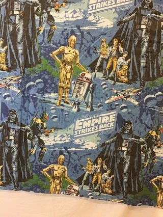 Vintage 1979 Star Wars Empire Strikes Back Twin Flat Sheet And Pillow Case Euc