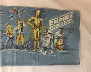 Vintage 1979 Star Wars Empire Strikes Back Twin Flat Sheet And Pillow Case EUC 2