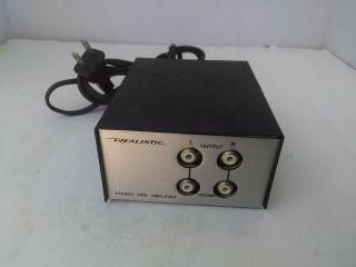 Vintage Realistic Stereo Pre Amplifier Model 42 - 2101a Pre Amp Made In Japan