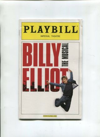 Vintage Broadway Playbill 2008 Billy Elliot Opening Month Cast
