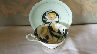 Vintage Daffodil Bone China Tea Cup And Saucer By Paragon