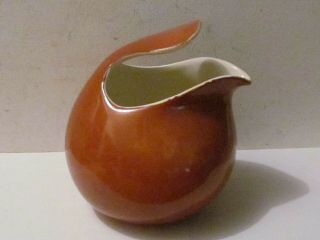 Rare Vintage Eva Zeisel Red Wing Pottery,  Rust Town & Country 7 Inch Pitcher