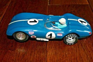 Vintage Race Car 1/24 Scale Slot Car Unknown Maker Blue 1