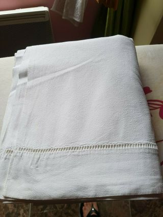 Vintage French Linen/metis Sheet For Projects