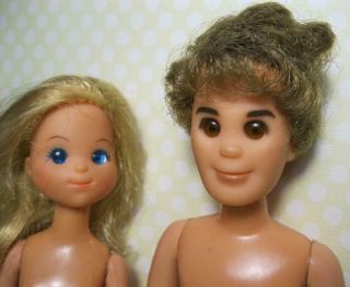 Vtg 1970s Sunshine Family Nude Mother Mom Steffie Father Dad Steve Doll 2321