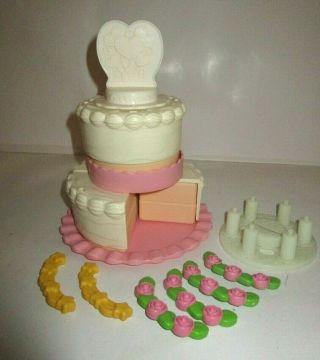 Vintage Fisher Price Fun With Food Wedding Cake Parts Replacements
