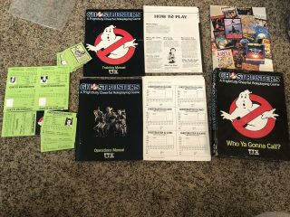Vintage Ghostbuster Role Playing Game Rpg,  West End Games,  Nearly Complete