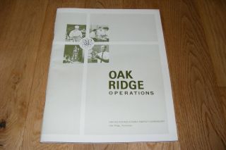 Vintage 1969 Oak Ridge Operations Book Tennessee U.  S.  Atomic Energy Commission