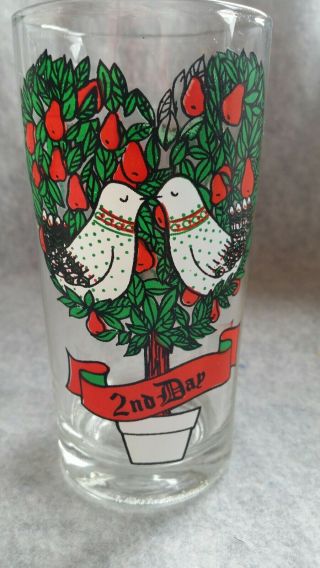 Vintage 1970s 12 Days Of Christmas 2nd Day Replacement Glass