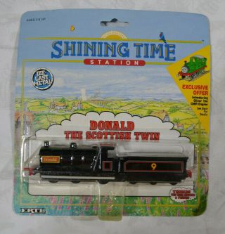 Vtg 1992 Shining Time Station Die - Cast Ertl Donald The Scottish Twin 4053