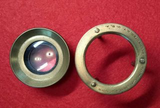 Bausch & Lomb brass tripod stand magnifying glass loupe - Vintage Antique 2