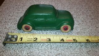 Vintage Rubber Toy Car Chrysler Desoto Airflow Green 1930 