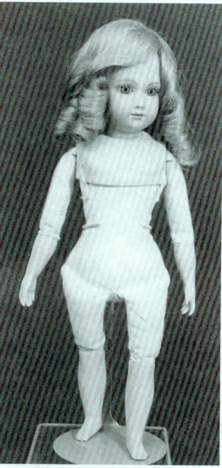 11 " Antique Milette/small French Fashion Doll Cloth Body (8.  5 " Body Only) Pattern