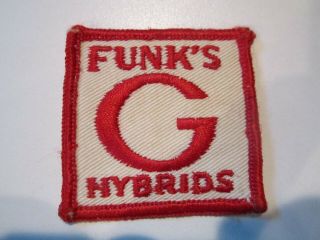 Vintage Funk ' s G Hybrid Sew - On Patch Red lettering on white backing 2