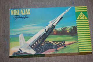 Rare Vintage Ho 1/87 Roskopf Model Nike Ajax Air Defense Rocket & Launcher