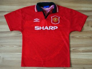Manchester United 1994/1995 Home Football Soccer Shirt Jersey Vintage Size Boys