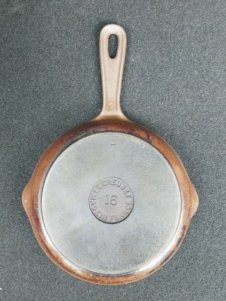 Vintage Le Creuset France Small Brown Enameled Iron Fry Pan Skillet 6 1/4 " 16