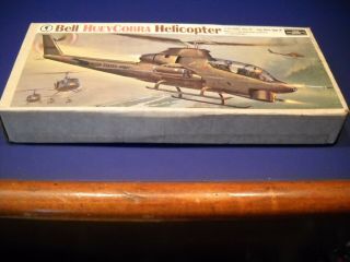 Vintage Revell Bell Huey Cobra Helicopter From 1973 - 1/32 Scale