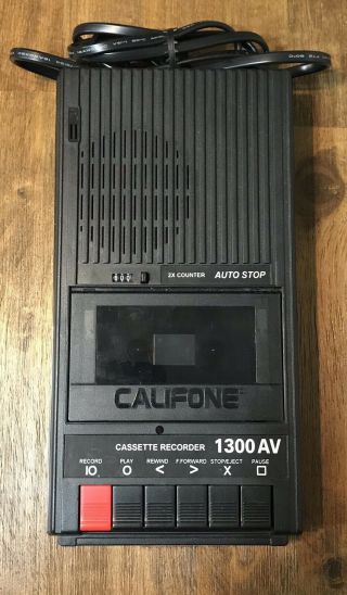 Vintage Califone 1300av Audio Cassette Recorder And Player And