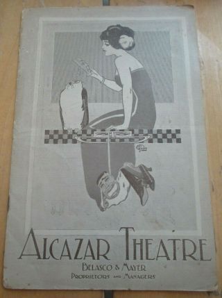 Vintage 1918 Alcazar Theatre San Francisco Program Charley Ruggles