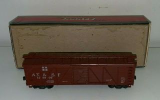 Vintage,  Varney HO Scale Trains,  A.  T.  & S.  F.  Box Car, 2