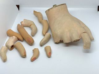 Vintage Female Mannequin Hand Broken With Extra Fingers Creepy Halloween Prop
