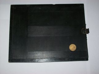 Vintage 18x24cm Big Large Format Black Wood Functional Film Plate Holder