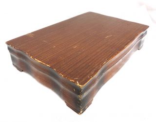 Vintage Tarnish Resistant Wood Silverware Flatware Wooden Storage Chest Box 34