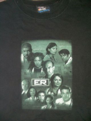 Vintage Nbc Experience E.  R.  Tv Series Sz M Shirt Whole Cast