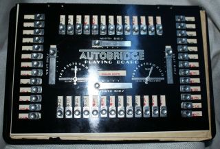 Vintage 1938 Autobridge Playing Board,  By General Electric,  Group D Cards (24)
